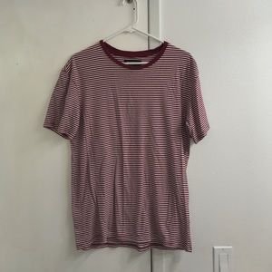 PacSun Los Angeles Medium Maroon Striped T-Shirt